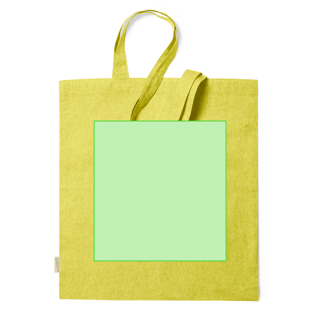 Bolsa de algodón reciclado 120 g/m² línea nature multicolor