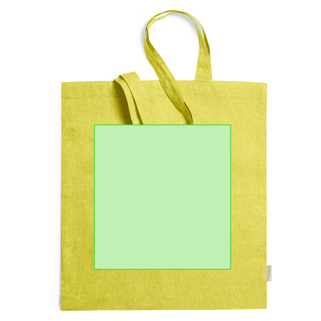 Bolsa de algodón reciclado 120 g/m² línea nature multicolor