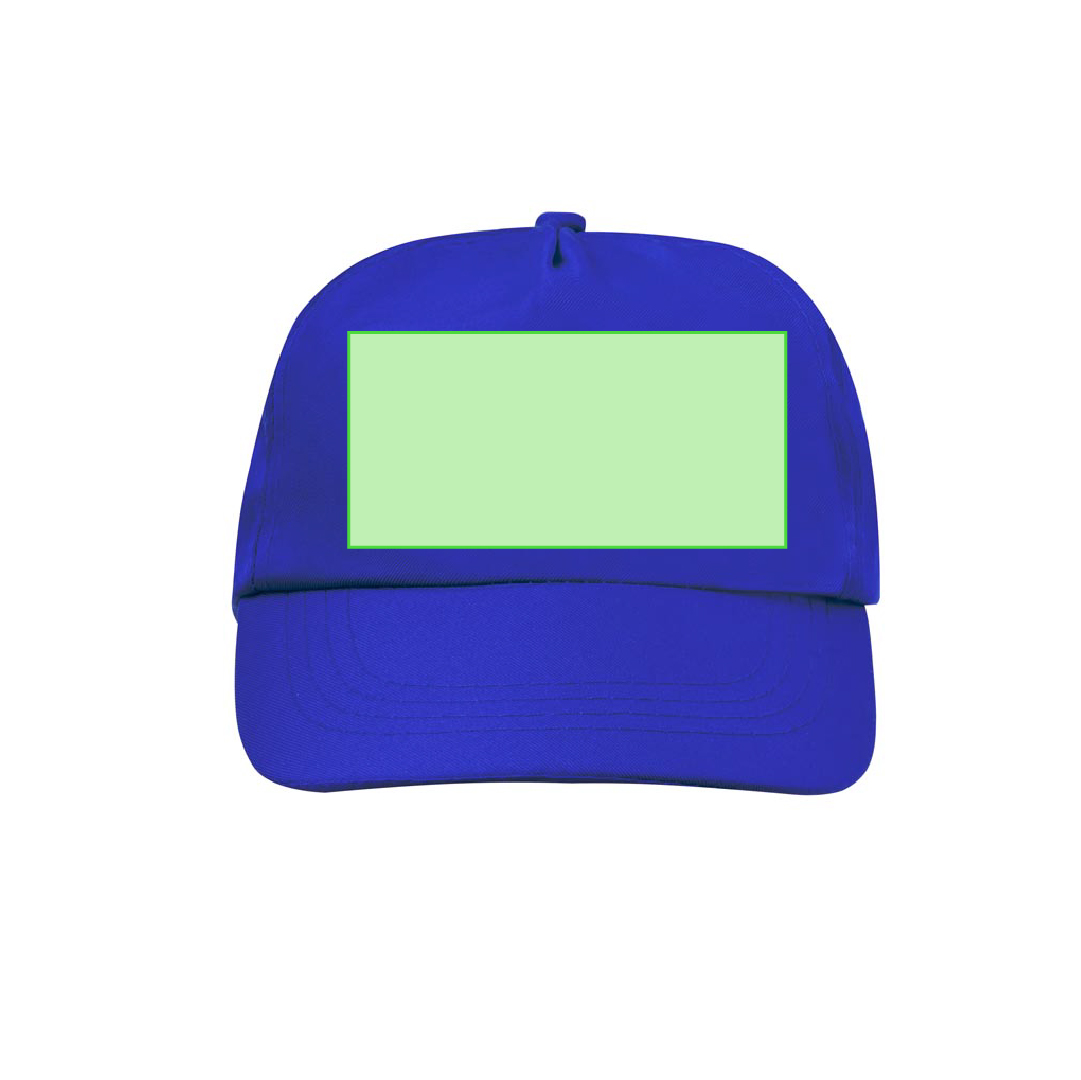 Gorra 5 paneles de RPET reciclado línea nature con ventilación bordada y cierre de velcro