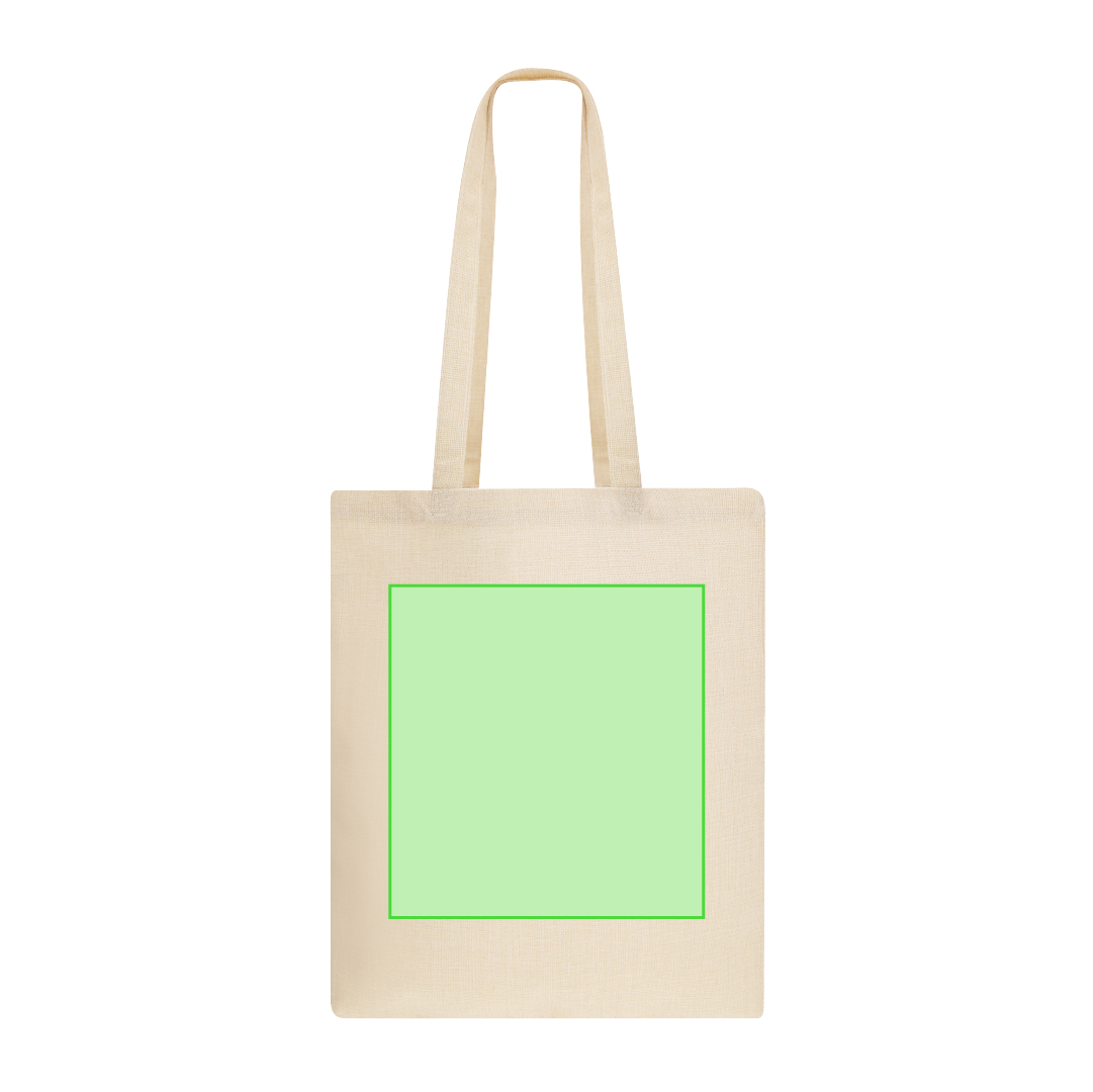 Bolsa de poliéster soft-touch para sublimación con asas largas