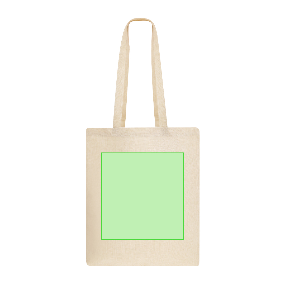 Bolsa de poliéster soft-touch para sublimación con asas largas