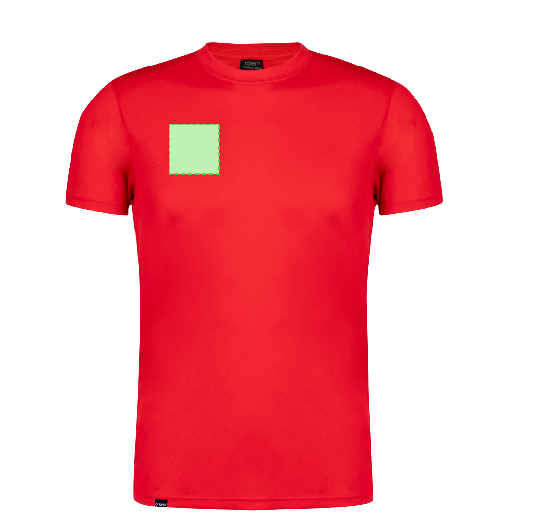 Camiseta técnica Tecnic Markus adulto — poliéster RPET transpirable 135 g/m², color blanco especialmente fabricado para sublimación, tallas XS-XXL