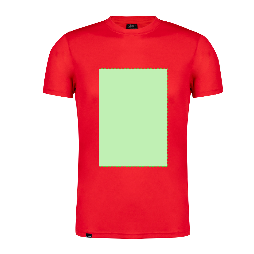 Camiseta técnica Tecnic Markus adulto — poliéster RPET transpirable 135 g/m², color blanco especialmente fabricado para sublimación, tallas XS-XXL