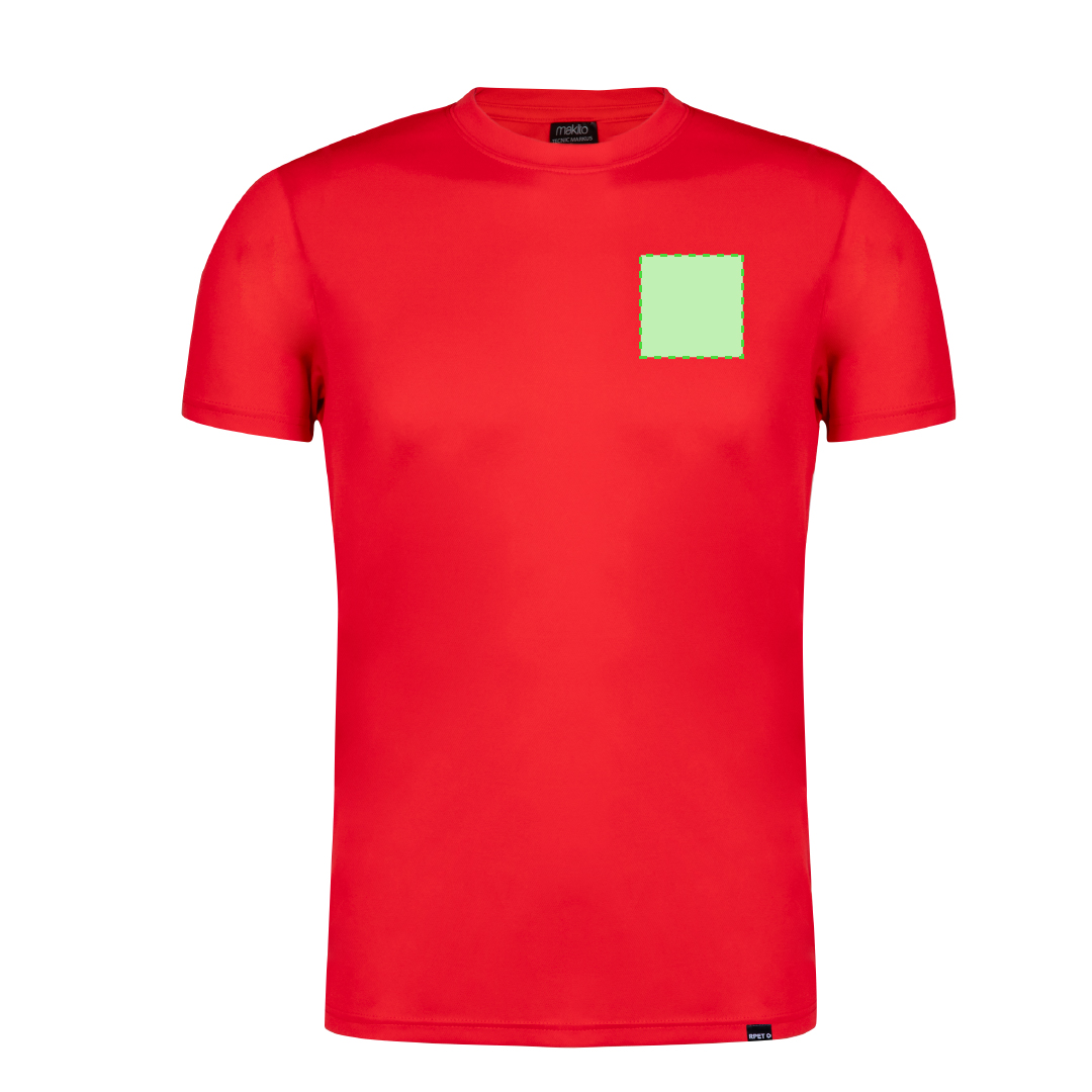 Camiseta técnica Tecnic Markus adulto — poliéster RPET transpirable 135 g/m², color blanco especialmente fabricado para sublimación, tallas XS-XXL