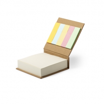 Portanotas eco de cartón reciclado con 200 hojas 7,5 x 8 cm
