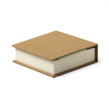 Portanotas eco de cartón reciclado con 200 hojas 7,5 x 8 cm
