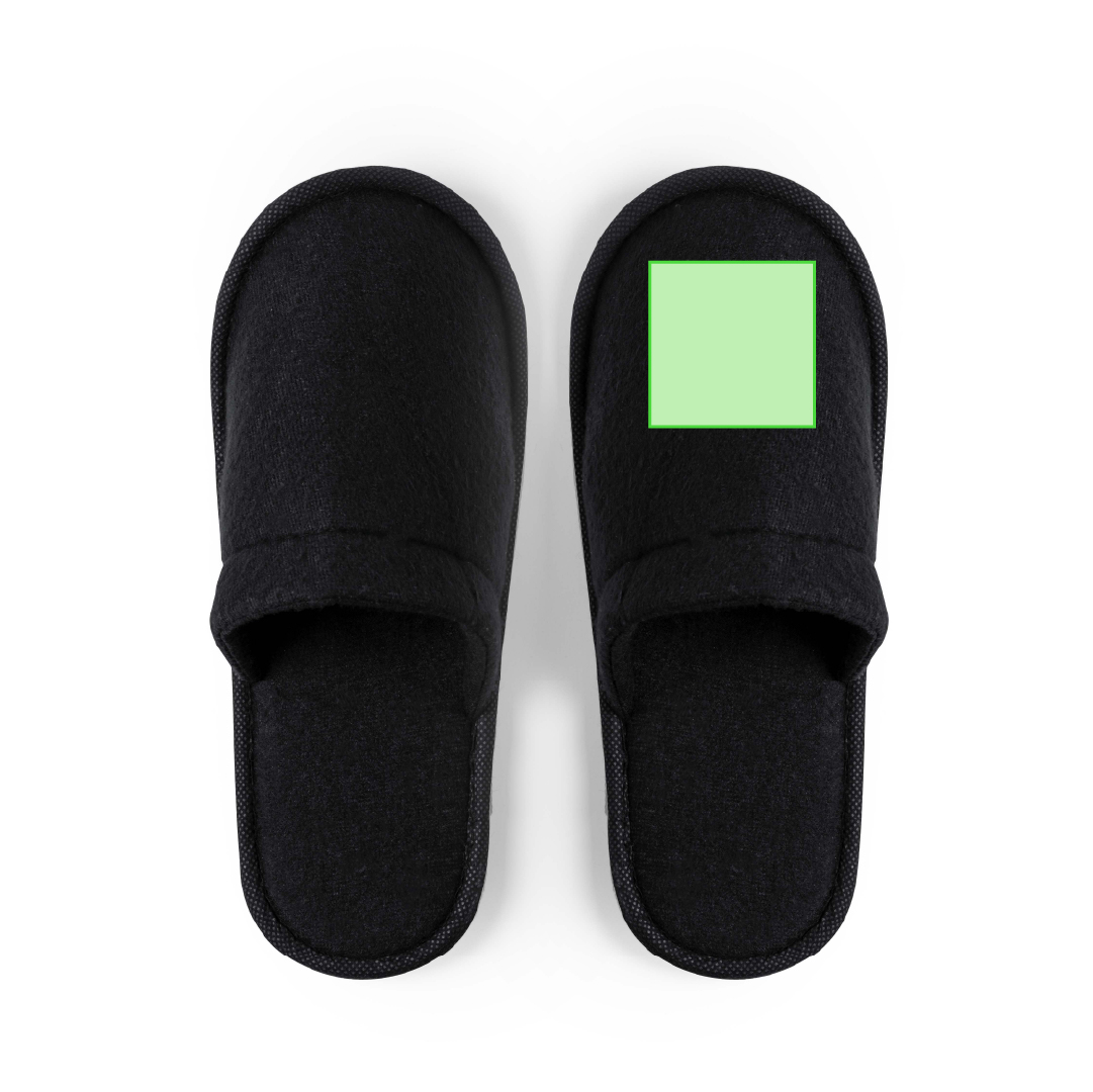 Zapatillas de hotel de algodón y poliéster con interior acolchado antideslizantes talla única