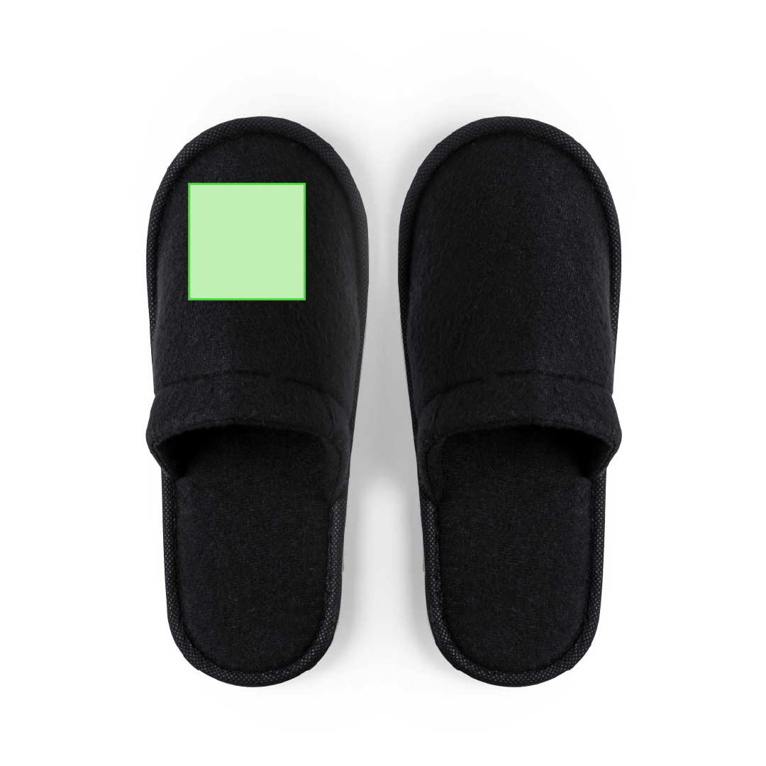 Zapatillas de hotel de algodón y poliéster con interior acolchado antideslizantes talla única