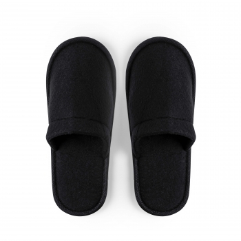 Zapatillas de hotel de algodón y poliéster con interior acolchado antideslizantes talla única