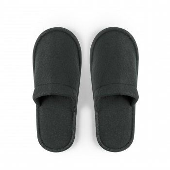 Zapatillas de hotel de algodón y poliéster con interior acolchado antideslizantes talla única
