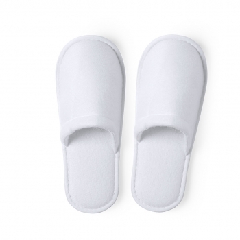 Zapatillas de hotel de algodón y poliéster con interior acolchado antideslizantes talla única