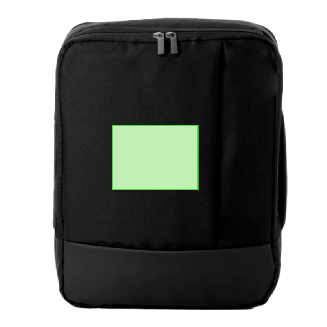 Mochila portadocumentos de poliéster 300D/PU acolchada con asa metálica y portátil 15