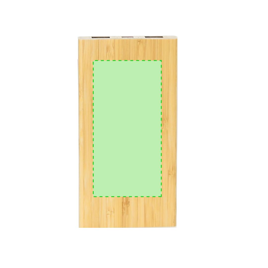 Powerbank inalámbrico de bambú natural con carga 5W de 6000 mAh