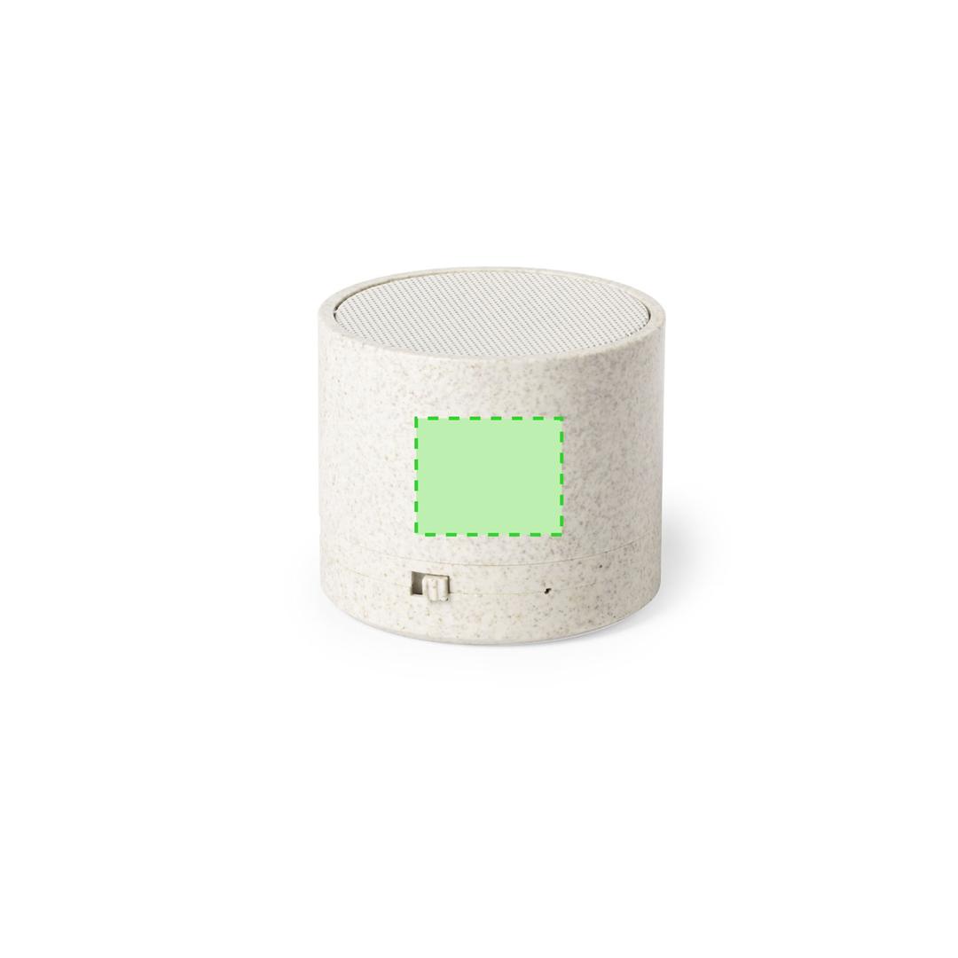 Altavoz Bluetooth 5.0 compacto de caña de trigo con 3W y 115 g