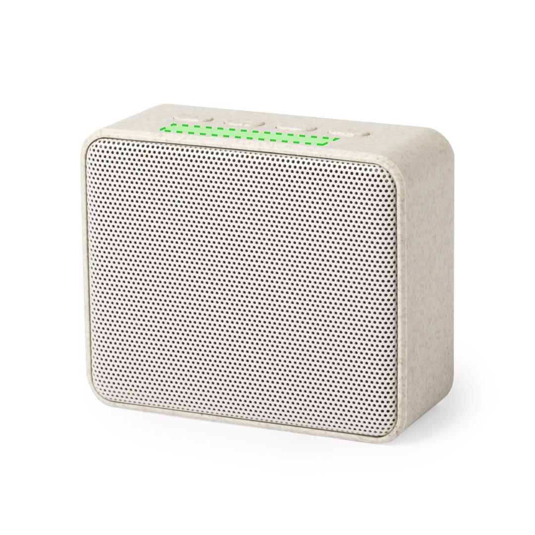 Altavoz Bluetooth 5.0 de caña de trigo con 3W, 140 g y mayor superficie de marcaje