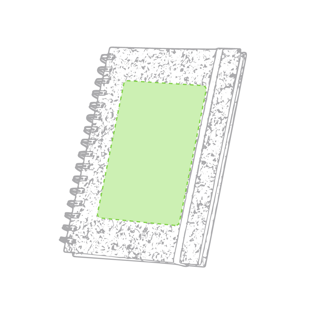 Libreta premium de corcho natural rígida con 100 hojas