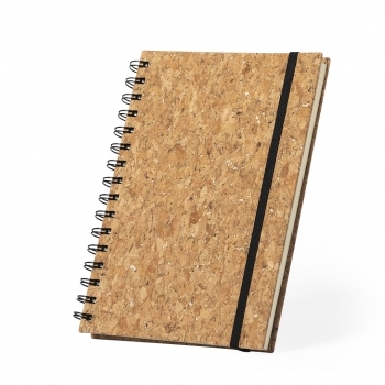 Libreta premium de corcho natural rígida con 100 hojas