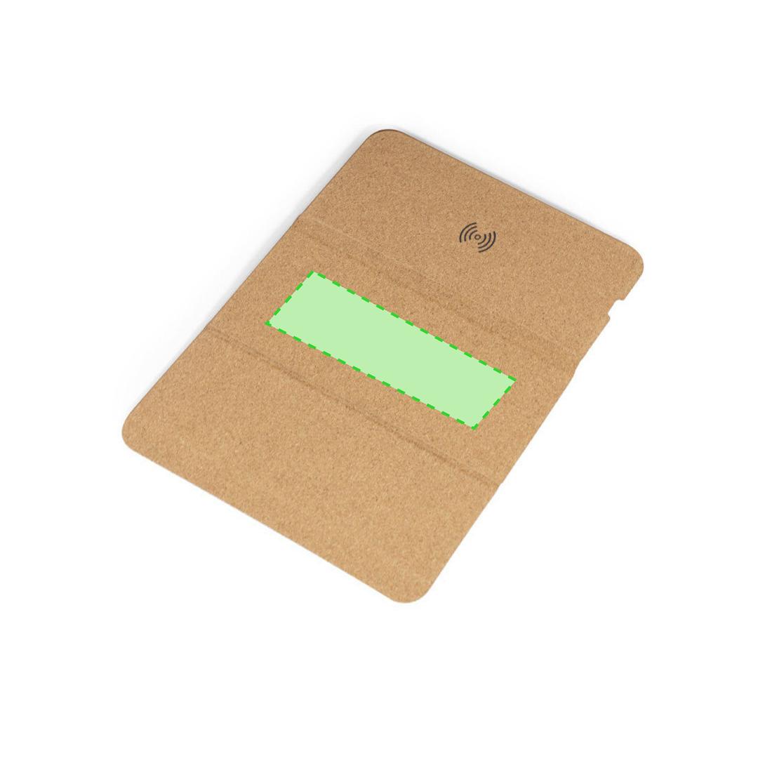 Alfombrilla cargador inalámbrico de corcho natural con Qi 5W