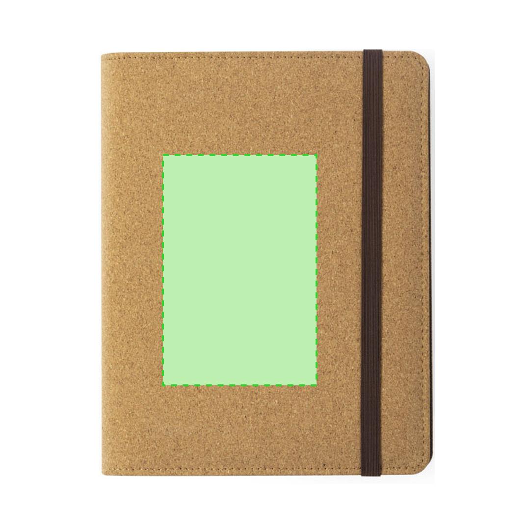 Bloc de notas de corcho natural con cargador inalámbrico Qi 5W
