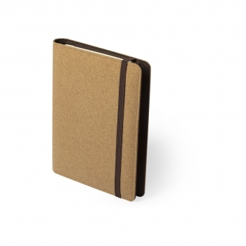 Bloc de notas de corcho natural con cargador inalámbrico Qi 5W