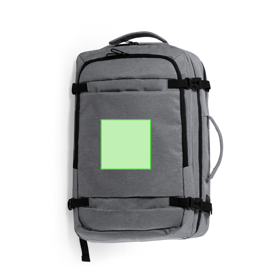 Mochila portadocumentos de poliéster 600D denim con USB, portátil 17