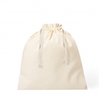 Bolsa de algodón 100% de 105 g/m² con cordones autocierre — 25x30 cm, el tamaño estándar más versátil