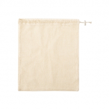 Bolsa saco de algodón 120 g/m² con cordón de cierre