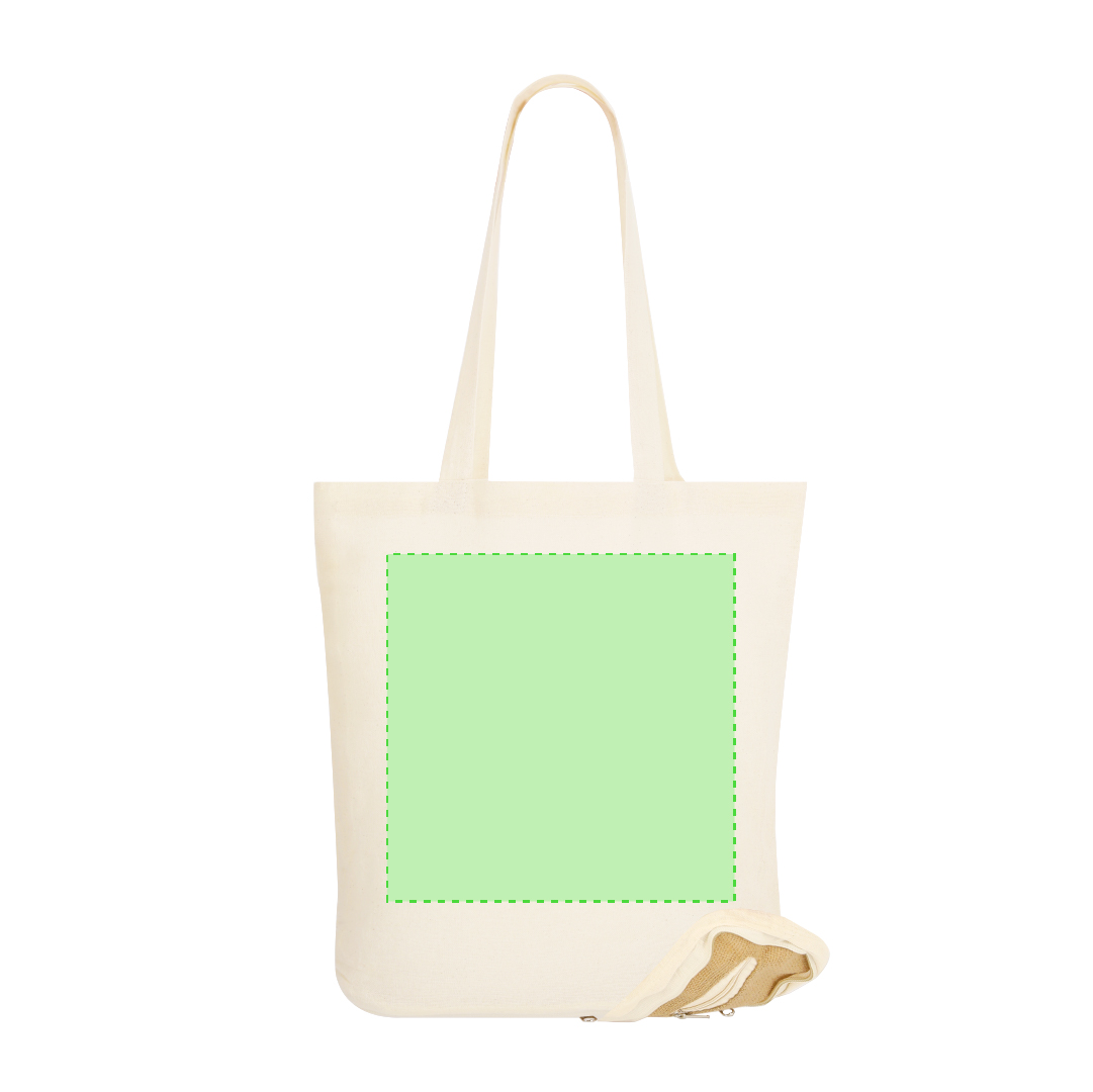 Bolsa plegable de algodón 110 g/m² ultraligera multicolor