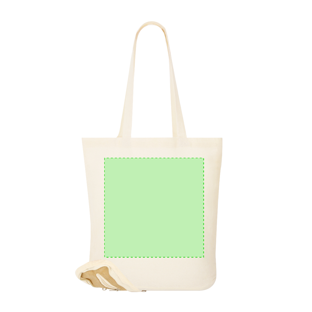 Bolsa plegable de algodón 110 g/m² ultraligera multicolor