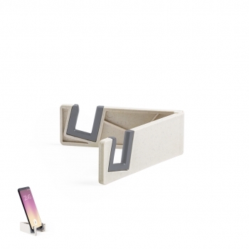 Soporte para smartphone de caña de trigo y polipropileno