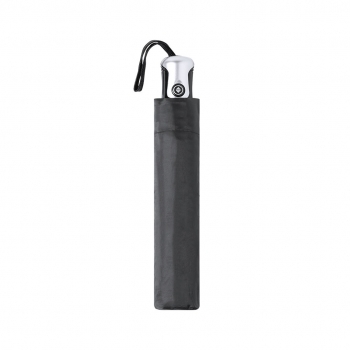 Paraguas plegable con apertura y cierre automáticos, sistema antiviento y varillas de fibra de vidrio y metal — funda a juego
