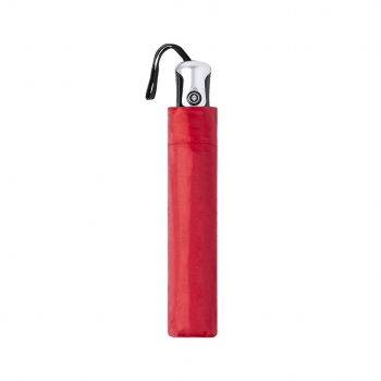 Paraguas plegable con apertura y cierre automáticos, sistema antiviento y varillas de fibra de vidrio y metal — funda a juego