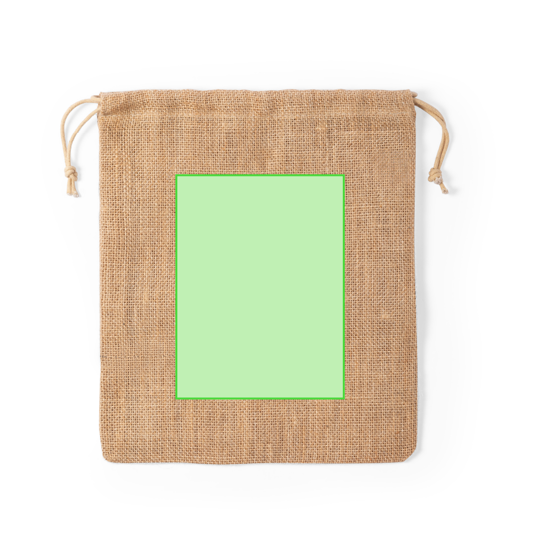 Bolsa de yute de 260 gsm con cierre de cordón — pequeña 16x20 cm, la más resistente y natural del catálogo
