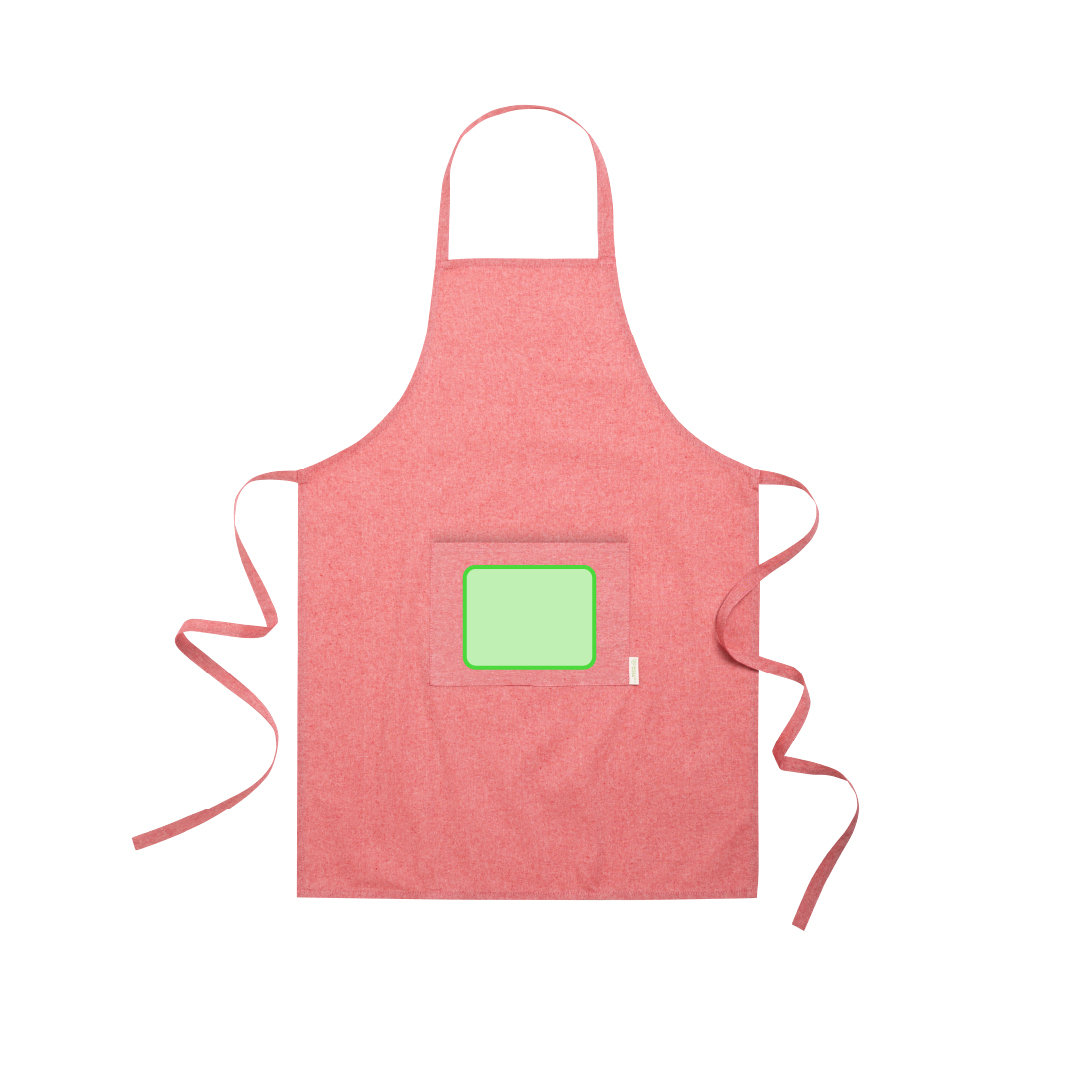 Delantal de cocina de algodón reciclado 140 g/m²