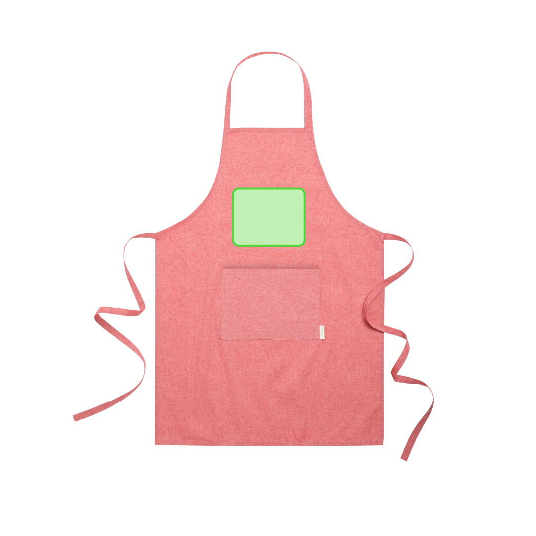 Delantal de cocina de algodón reciclado 140 g/m²