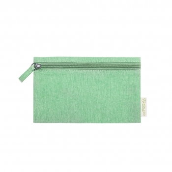 Neceser de algodón reciclado 180 g/m² con bolsillo exterior