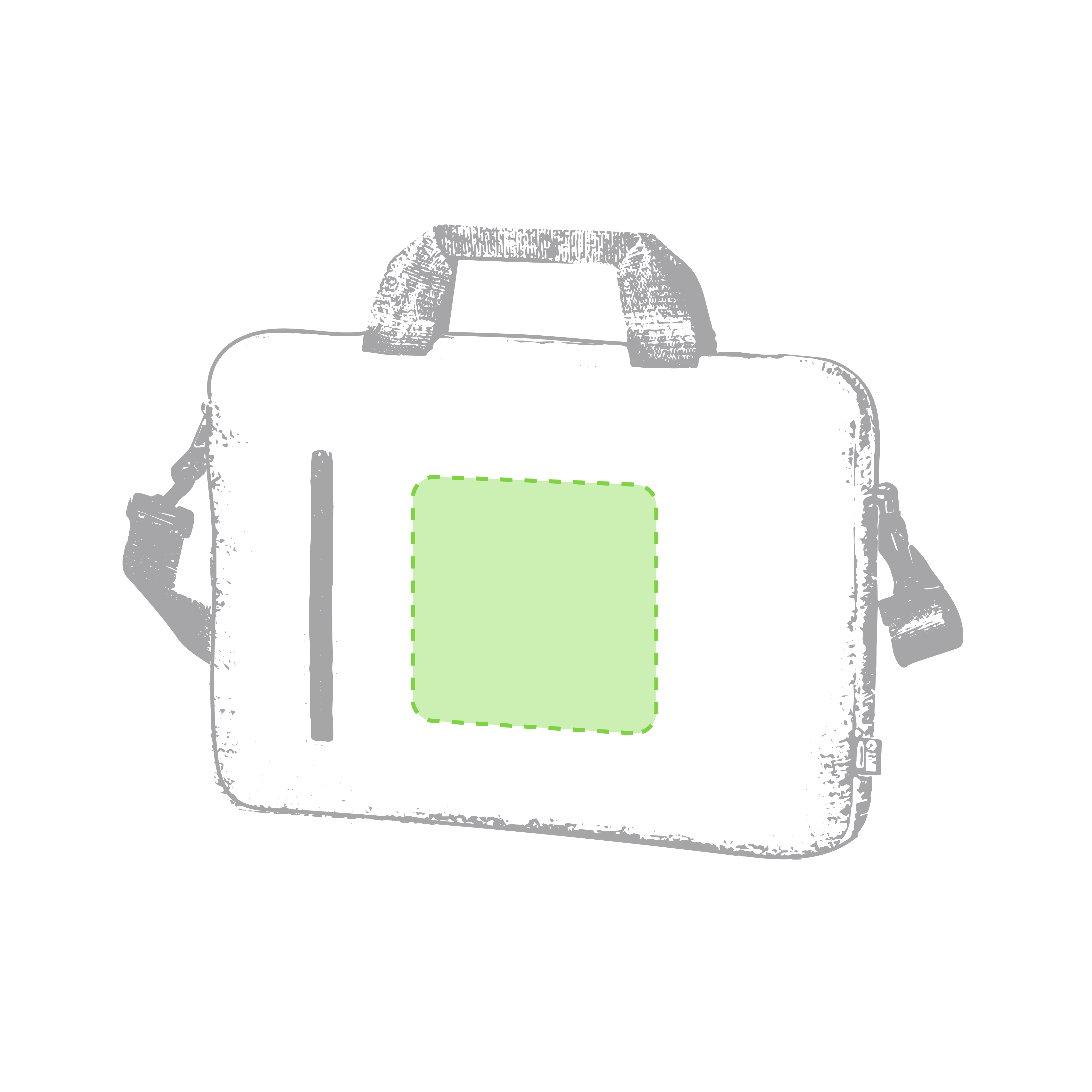 Portadocumentos de RPET 600D con compartimentos para portátil y tablet