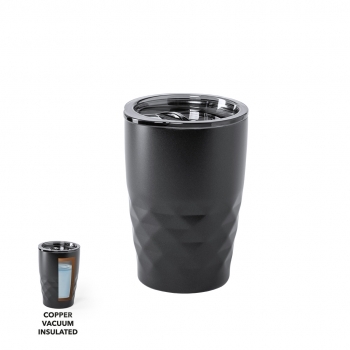 Vaso térmico premium aislamiento de cobre al vacío 350 ml