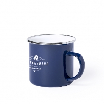 Taza de acero inoxidable con asa lateral 380 ml