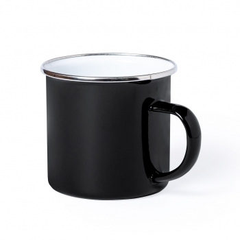 Taza de acero inoxidable con asa lateral 380 ml