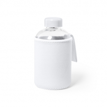 Bidón deportivo ergonómico de cristal con funda Soft Shell 600 ml