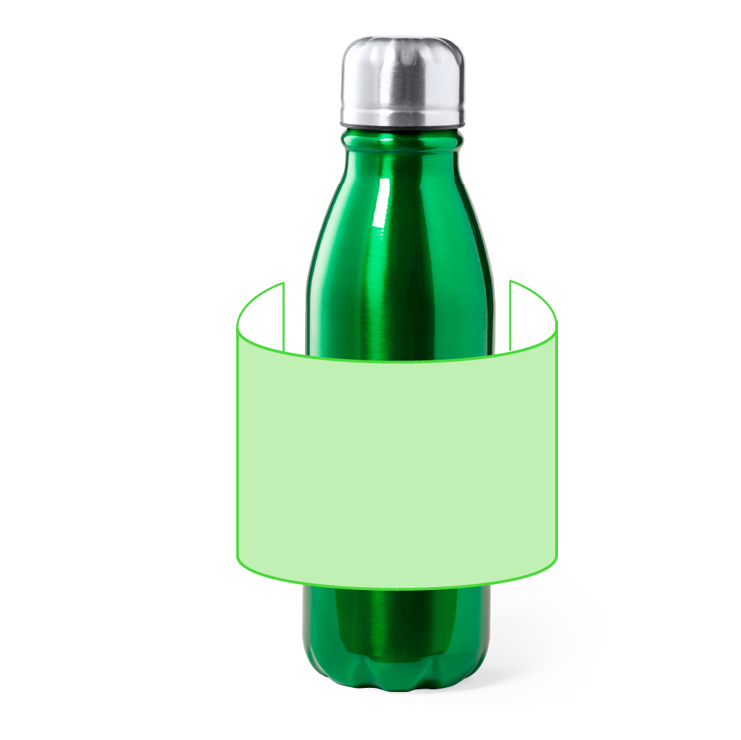 Botella deportiva compacta de aluminio 550 ml