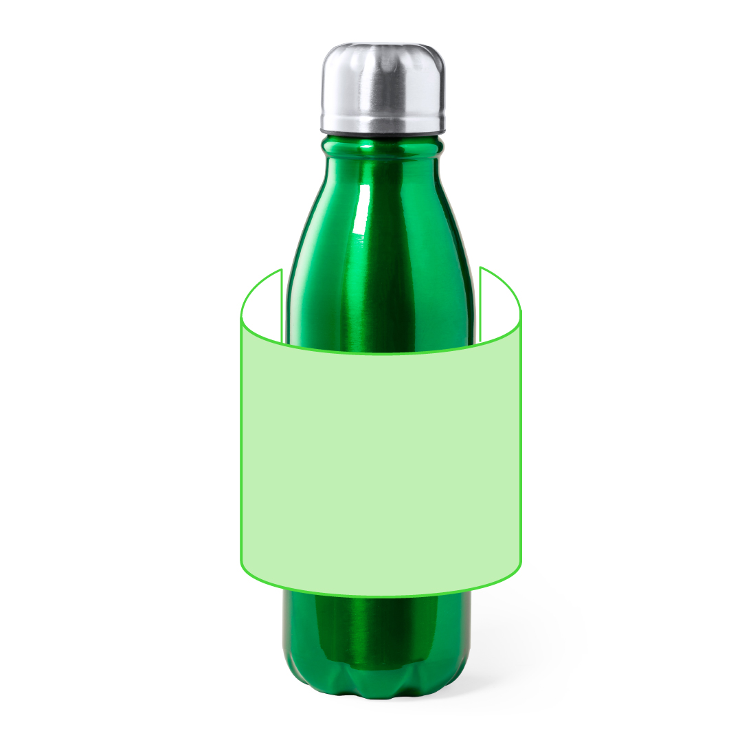 Botella deportiva compacta de aluminio 550 ml