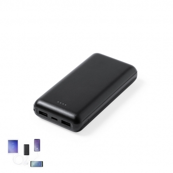 Powerbank de ultra alta capacidad con 20000 mAh para hasta 6 cargas completas