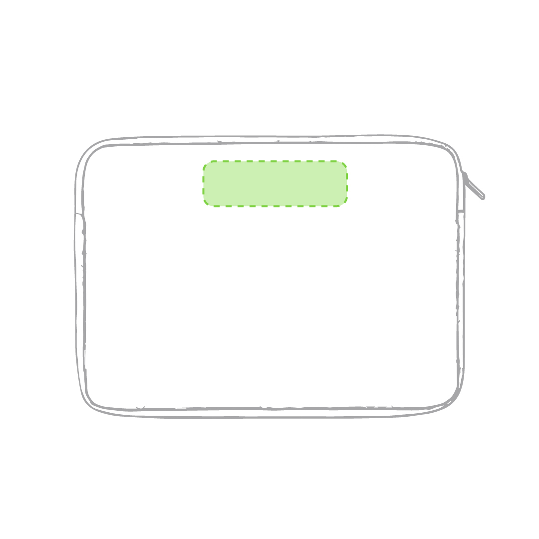 Funda acolchada para portátil de poliéster 300D RPET ligero
