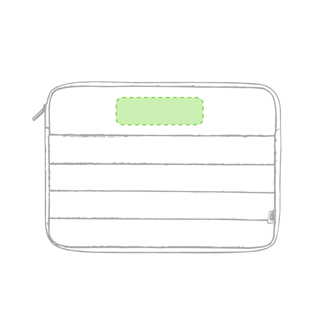 Funda acolchada para portátil de poliéster 300D RPET ligero