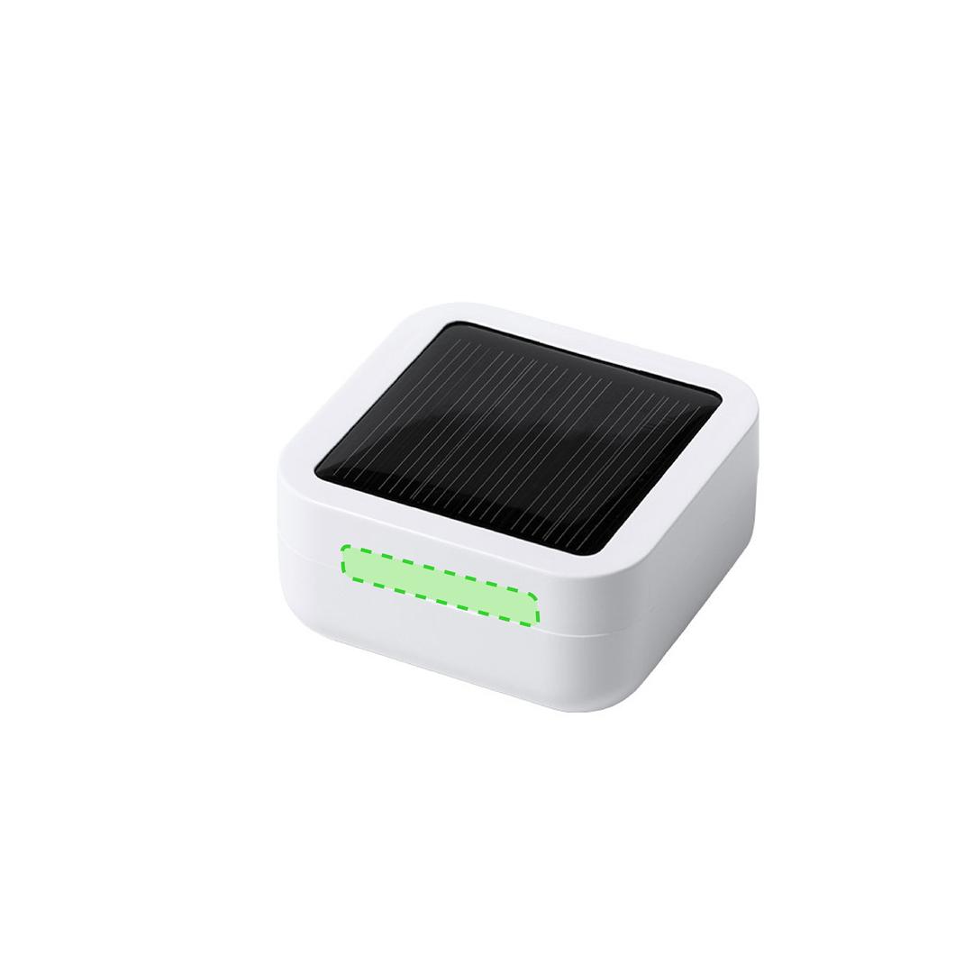 Auriculares Bluetooth 5.0 con panel de carga solar en la tapa y pantalla LCD de estado de carga