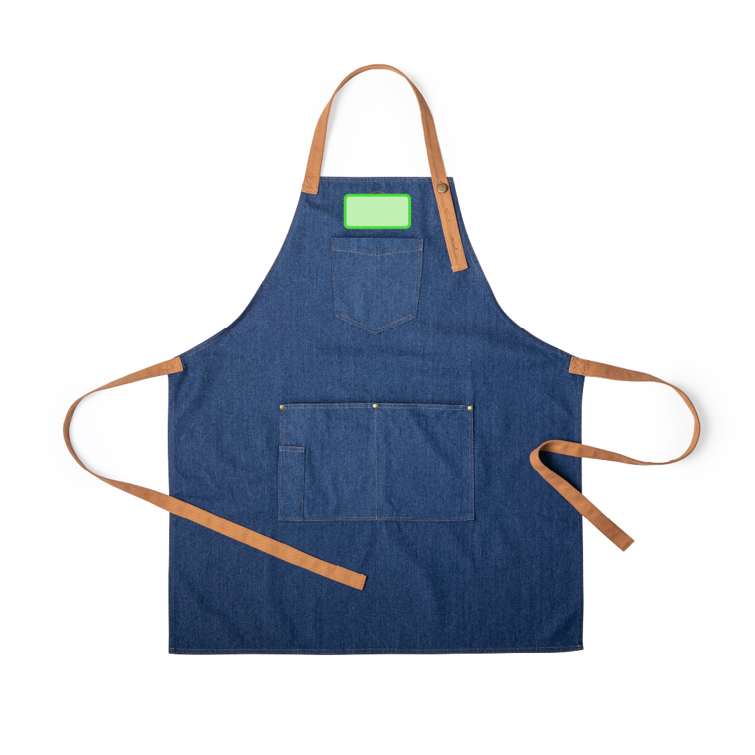 Delantal de cocina acabado denim