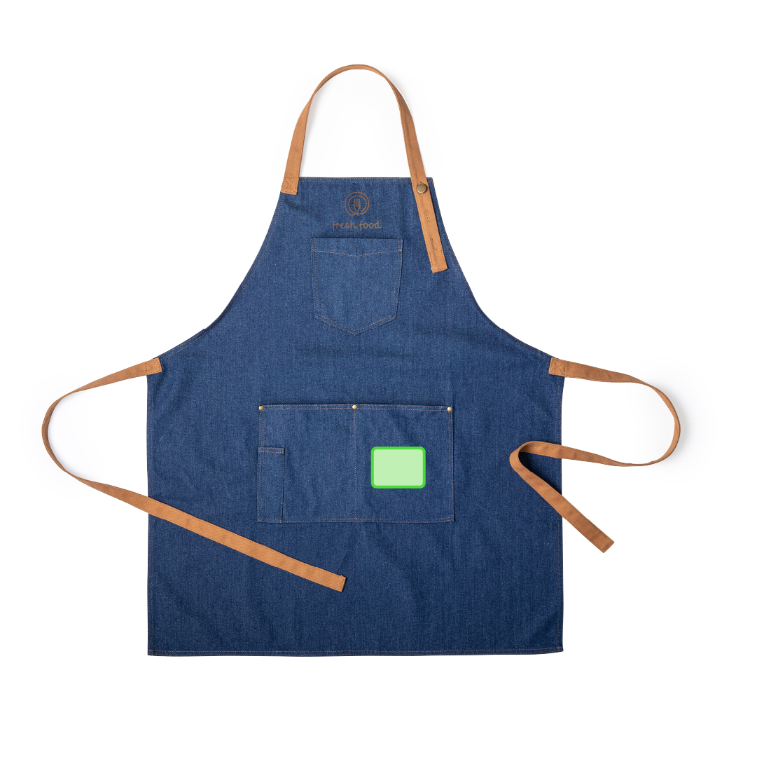 Delantal de cocina acabado denim
