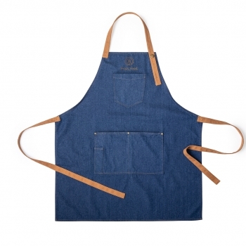 Delantal de cocina acabado denim